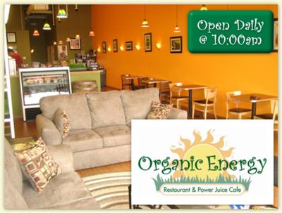 Relax at The Organic Energy Restaurant 